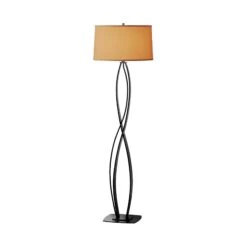 Hubbardton Forge Almost Infinity Floor Lamp - Handcrafted Wrought Iron