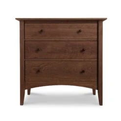 American Shaker 3-Drawer Chest -VERMONT WOODS America Shaker 3 Drawer Chest Natural Walnut