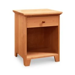 American Country 1-Drawer Shaker Nightstand with Enclosed Shelf
