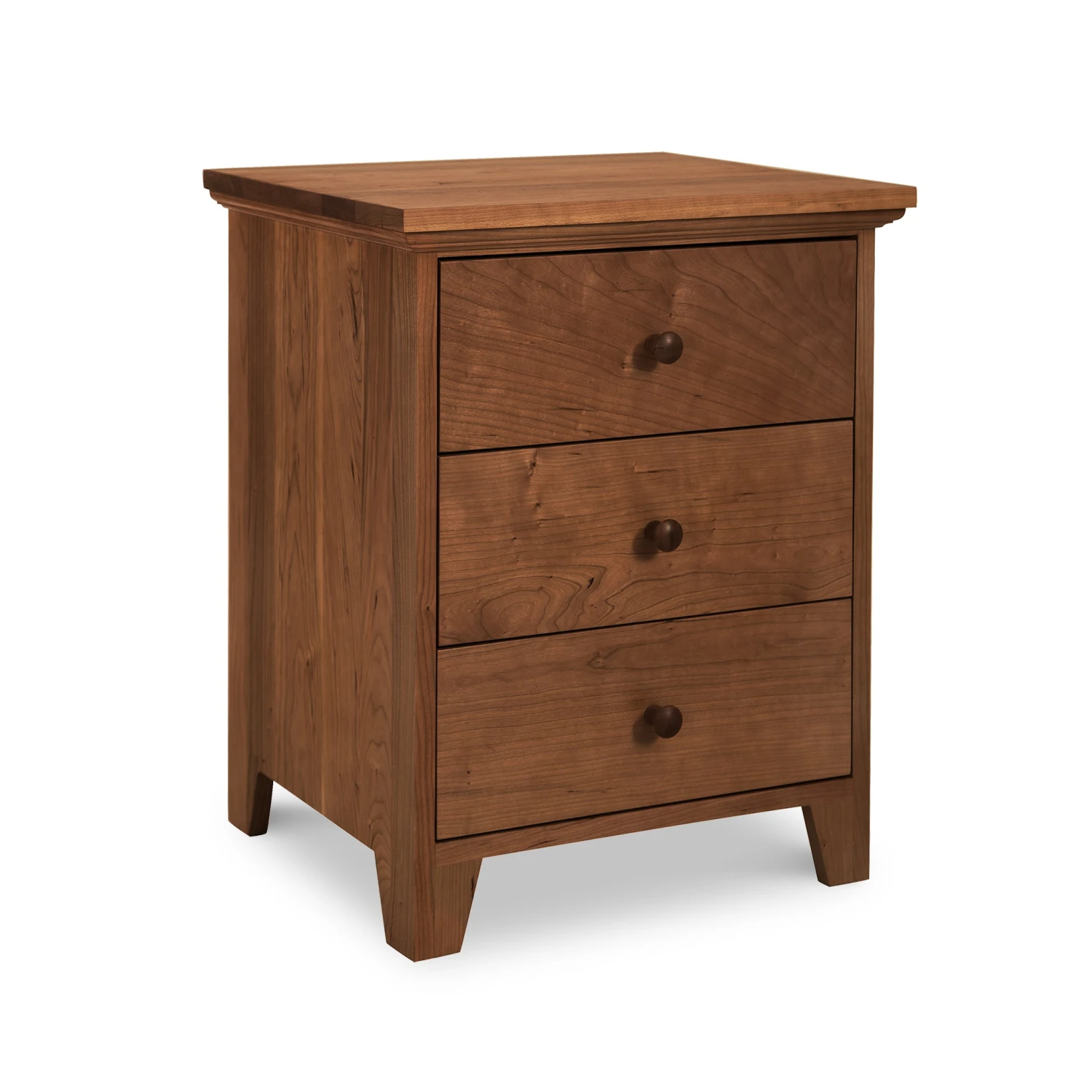 American Country Solid Wood 3-Drawer Nightstand - Shaker Style Bedside Table 8 American Country Solid Wood 3-Drawer Nightstand - Shaker Style Bedside Table - Image 6