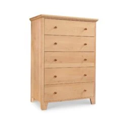 American Country Solid Wood 5-Drawer Chest 18 American Country Solid Wood 5-Drawer Chest -VERMONT WOODS American Country 5 Drawer Chest Natural Maple ned4a1