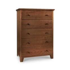 American Country Solid Wood 5-Drawer Chest 19 American Country Solid Wood 5-Drawer Chest -VERMONT WOODS American Country 5 Drawer Chest Natural Walnut dzvh4t