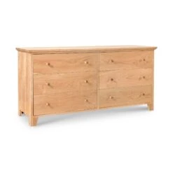 American Country 6-Drawer Solid Wood Dresser 16 American Country 6-Drawer Solid Wood Dresser -VERMONT WOODS American Country 6 Drawer Dresser Natural Maple jq6wf0