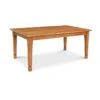 American Craftsman Solid Top Dining Table - Handcrafted Wood