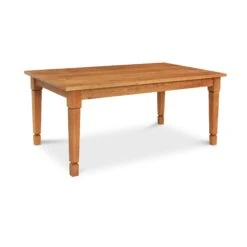 American Craftsman Solid Top Dining Table - Handcrafted Wood -VERMONT WOODS American Craftsman Solid Top Table 36x60 Natural Cherry
