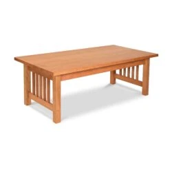 Solid Wood American Mission Coffee Table - Handcrafted in Vermont