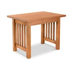 Solid Wood Mission End Table - Handmade in USA Arts and Crafts Furniture -VERMONT WOODS American Mission End Table Natural Cherry