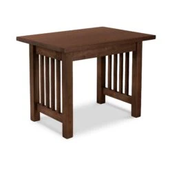 Solid Wood Mission End Table - Handmade in USA Arts and Crafts Furniture -VERMONT WOODS American Mission End Table Natural Walnut