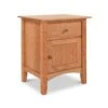American Shaker 1-Drawer Nightstand with Door - Solid Hardwood -VERMONT WOODS American Shaker 1 Drawer 1 Door Nightstand