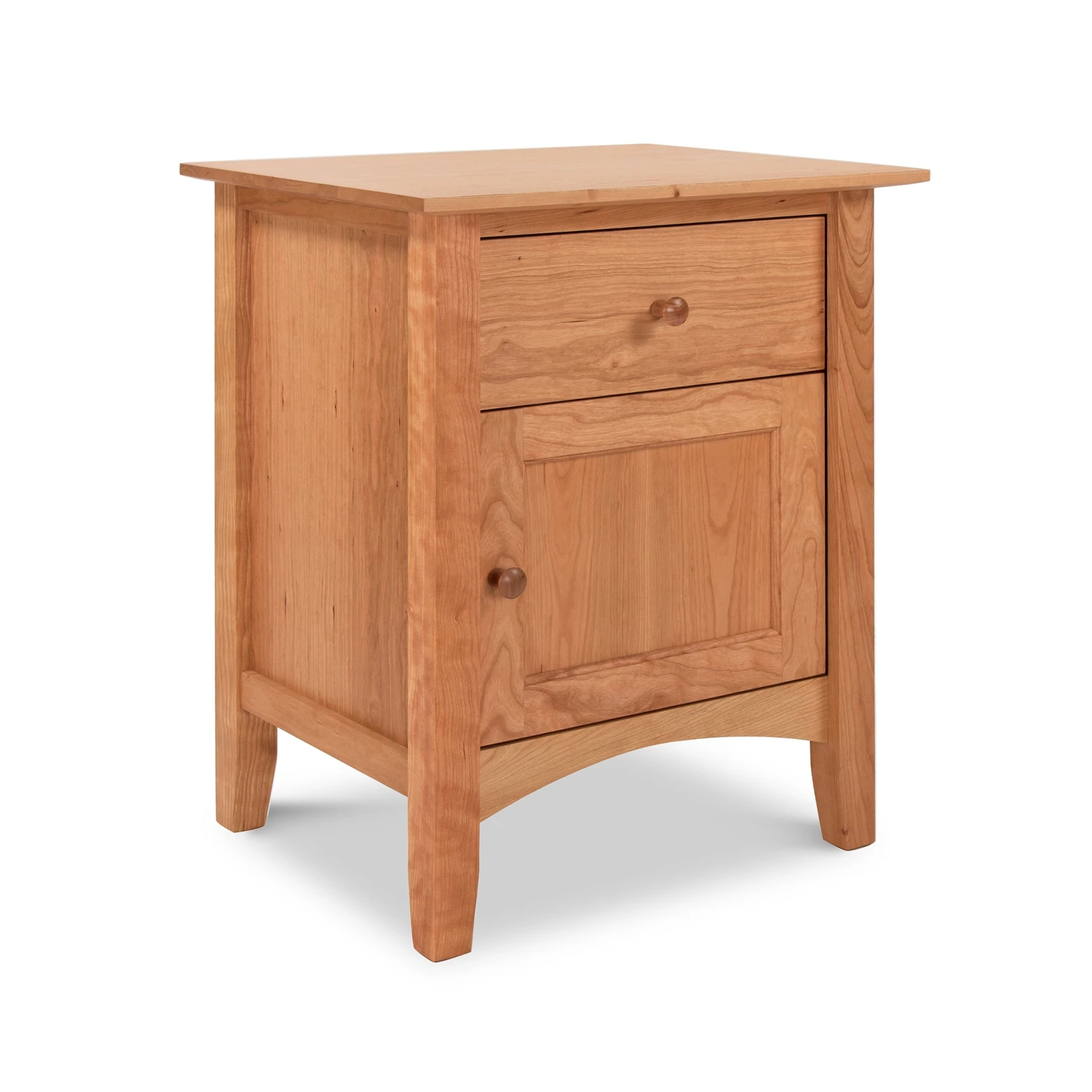 American Shaker 1-Drawer Nightstand with Door - Solid Hardwood 6 American Shaker 1-Drawer Nightstand with Door - Solid Hardwood - Image 4