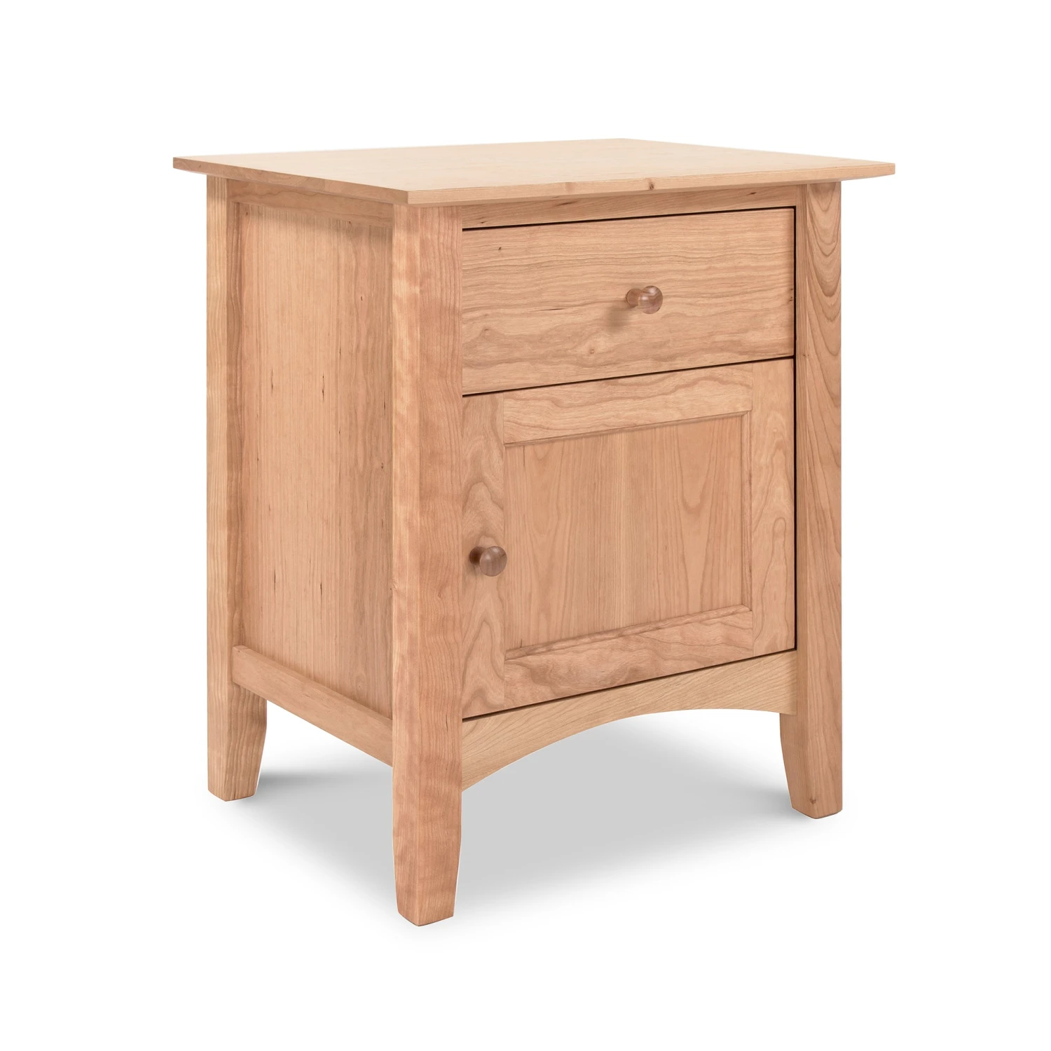 American Shaker 1-Drawer Nightstand with Door - Solid Hardwood 7 American Shaker 1-Drawer Nightstand with Door - Solid Hardwood - Image 5