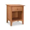 American Shaker 1-Drawer Enclosed Shelf Nightstand - Handmade Hardwood