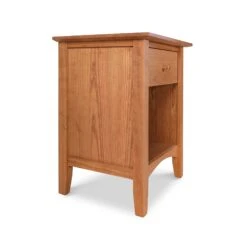 American Shaker 1-Drawer Enclosed Shelf Nightstand - Handmade Hardwood -VERMONT WOODS American Shaker 1 Drawer Enclosed Shelf Nightstand 2