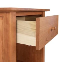 American Shaker 1-Drawer Enclosed Shelf Nightstand - Handmade Hardwood -VERMONT WOODS American Shaker 1 Drawer Enclosed Shelf Nightstand 3
