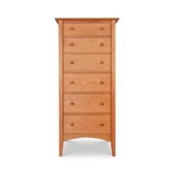 American Shaker 6-Drawer Solid Wood Lingerie Chest - Handcrafted in Vermont