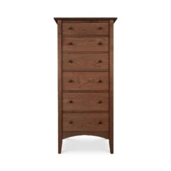 American Shaker 6-Drawer Solid Wood Lingerie Chest - Handcrafted in Vermont 9 American Shaker 6-Drawer Solid Wood Lingerie Chest - Handcrafted in Vermont -VERMONT WOODS American Shaker 6 Drawer Lingerie Chest Natural Walnut