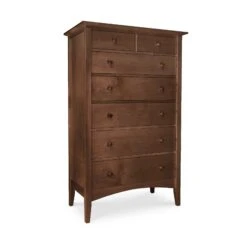 American Shaker 7-Drawer Solid Wood Chest -VERMONT WOODS American Shaker 7 Drawer Chest Natural Walnut