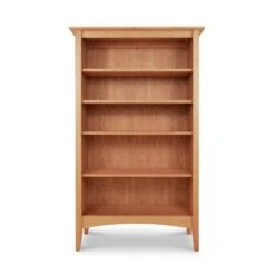 American Shaker Bookcase: Handcrafted Solid Wood Storage