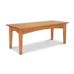 Solid Wood American Shaker Coffee Table - Handcrafted Living Room Furniture 13 Solid Wood American Shaker Coffee Table - Handcrafted Living Room Furniture -VERMONT WOODS American Shaker Coffee Table 18x42 Natural Cherry