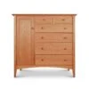 American Shaker Gent's Chest: Solid Hardwood Wardrobe Armoire 2 American Shaker Gent's Chest: Solid Hardwood Wardrobe Armoire -VERMONT WOODS American Shaker Gents Chest