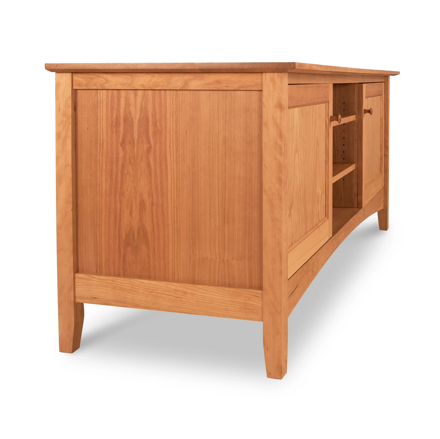 American Shaker 67" Solid Wood TV Stand - Handcrafted Vermont Furniture 5 American Shaker 67" Solid Wood TV Stand - Handcrafted Vermont Furniture - Image 3