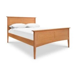 Solid Wood American Shaker Panel Bed - Handmade in Vermont