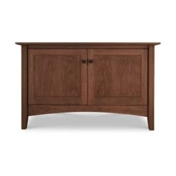 American Shaker 48" Solid Wood TV Stand & Media Console 11 American Shaker 48" Solid Wood TV Stand & Media Console -VERMONT WOODS American Shaker Small TV Stand 48 Inch Natural Walnut