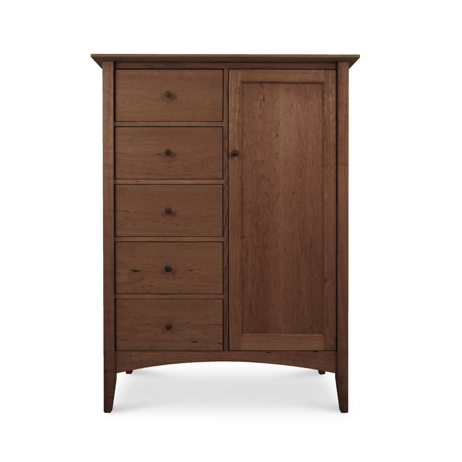 American Shaker Solid Hardwood Sweater Chest with 5 Drawers & Wardrobe 7 American Shaker Solid Hardwood Sweater Chest with 5 Drawers & Wardrobe - Image 5