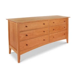 American Shaker 6-Drawer Solid Wood Dresser - Vermont Crafted