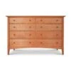 American Shaker Solid Wood 8-Drawer Dresser -VERMONT WOODS American 20Shaker Dresser 8 Drawer Dresser