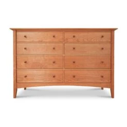 American Shaker Solid Wood 8-Drawer Dresser