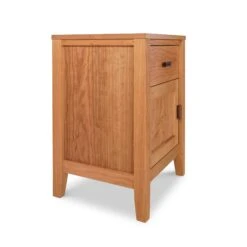 Modern Solid Wood Nightstand with Drawer and Door - Andover Collection -VERMONT WOODS Andover Modern 1 Door 1 Drawer Nightstand 2