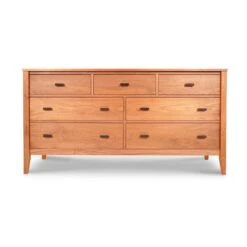 Andover Modern 7-Drawer Dresser: Handcrafted Solid Wood Storage