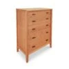 Andover Modern 5-Drawer Chest: Handcrafted Solid Wood Storage -VERMONT WOODS Andover Modern Chest