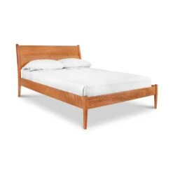 Andover Modern Incline Bed: Ergonomic Solid Wood Platform Frame