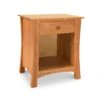 Andrews 1-Drawer Enclosed Shelf Nightstand - Natural Cherry Hardwood