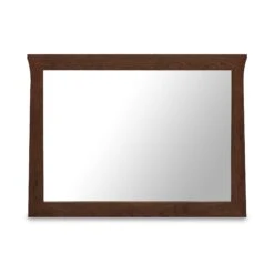 Andrews Solid Wood Dresser Mirror 9 Andrews Solid Wood Dresser Mirror -VERMONT WOODS Andrews Mirror Natural Walnut