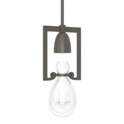 Hubbardton Forge Apothecary Mini Pendant 18 Hubbardton Forge Apothecary Mini Pendant -VERMONT WOODS Apothecary Mini Pendant Dark Smoke