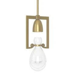 Hubbardton Forge Apothecary Mini Pendant 25 Hubbardton Forge Apothecary Mini Pendant -VERMONT WOODS Apothecary Mini Pendant Modern Brass