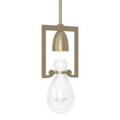 Hubbardton Forge Apothecary Mini Pendant 23 Hubbardton Forge Apothecary Mini Pendant -VERMONT WOODS Apothecary Mini Pendant Soft Gold