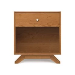 Copeland Astrid 1-Drawer Enclosed Shelf Nightstand -VERMONT WOODS Astrid Cherry 1 Drawer Enclosed Shelf Nightstand 1