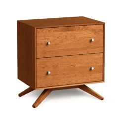 Copeland Furniture Astrid 2-Drawer Nightstand 16 Copeland Furniture Astrid 2-Drawer Nightstand -VERMONT WOODS Astrid Cherry 2 Drawer Nightstand Autumn Cherry