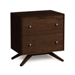Copeland Furniture Astrid 2-Drawer Nightstand 19 Copeland Furniture Astrid 2-Drawer Nightstand -VERMONT WOODS Astrid Cherry 2 Drawer Nightstand Smoke Cherry