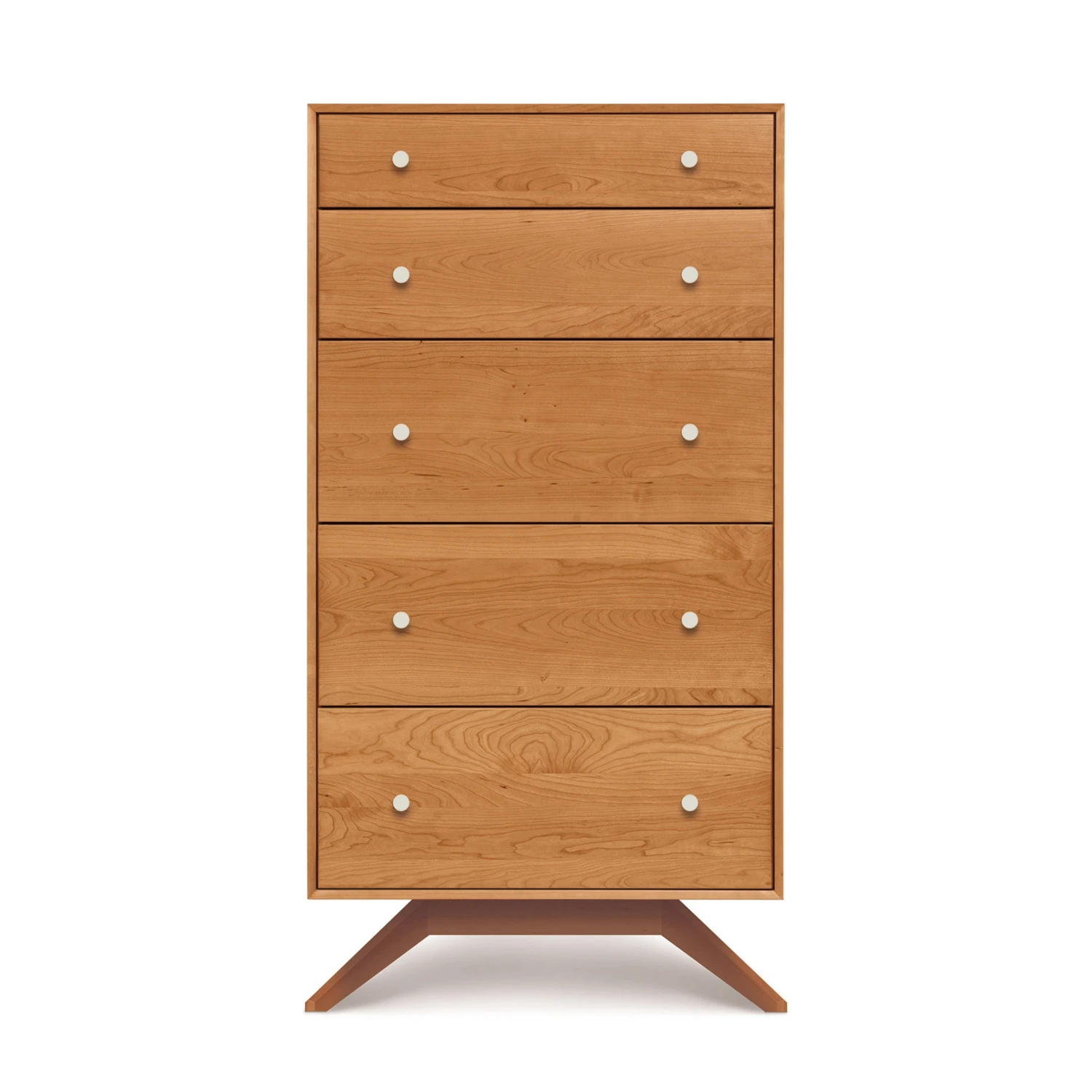 Astrid 5-Drawer Chest: Solid Cherry Hardwood Bedroom Storage 3 Astrid 5-Drawer Chest: Solid Cherry Hardwood Bedroom Storage