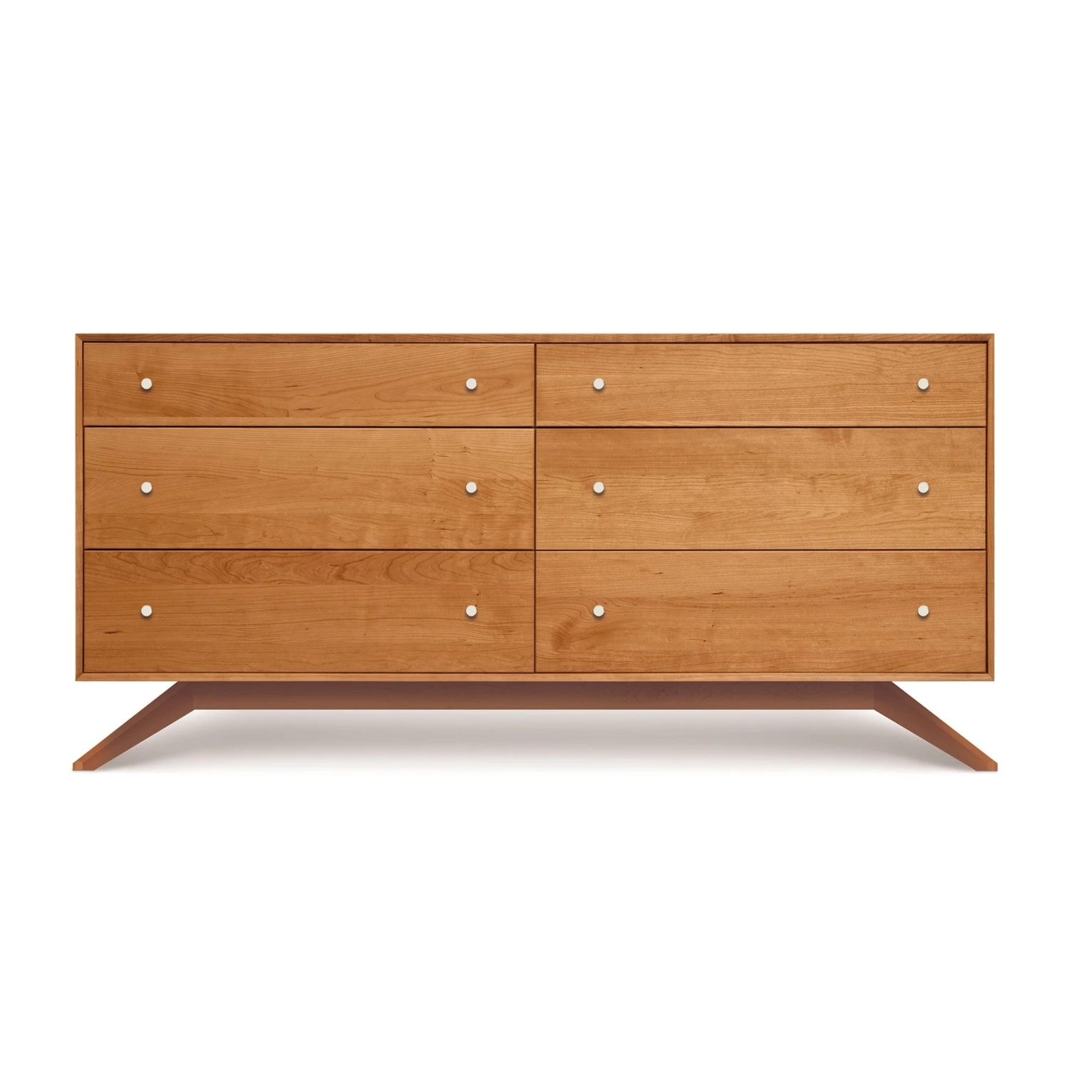Astrid 6-Drawer Dresser: Handcrafted Solid Cherry Hardwood 4 Astrid 6-Drawer Dresser: Handcrafted Solid Cherry Hardwood - Image 2