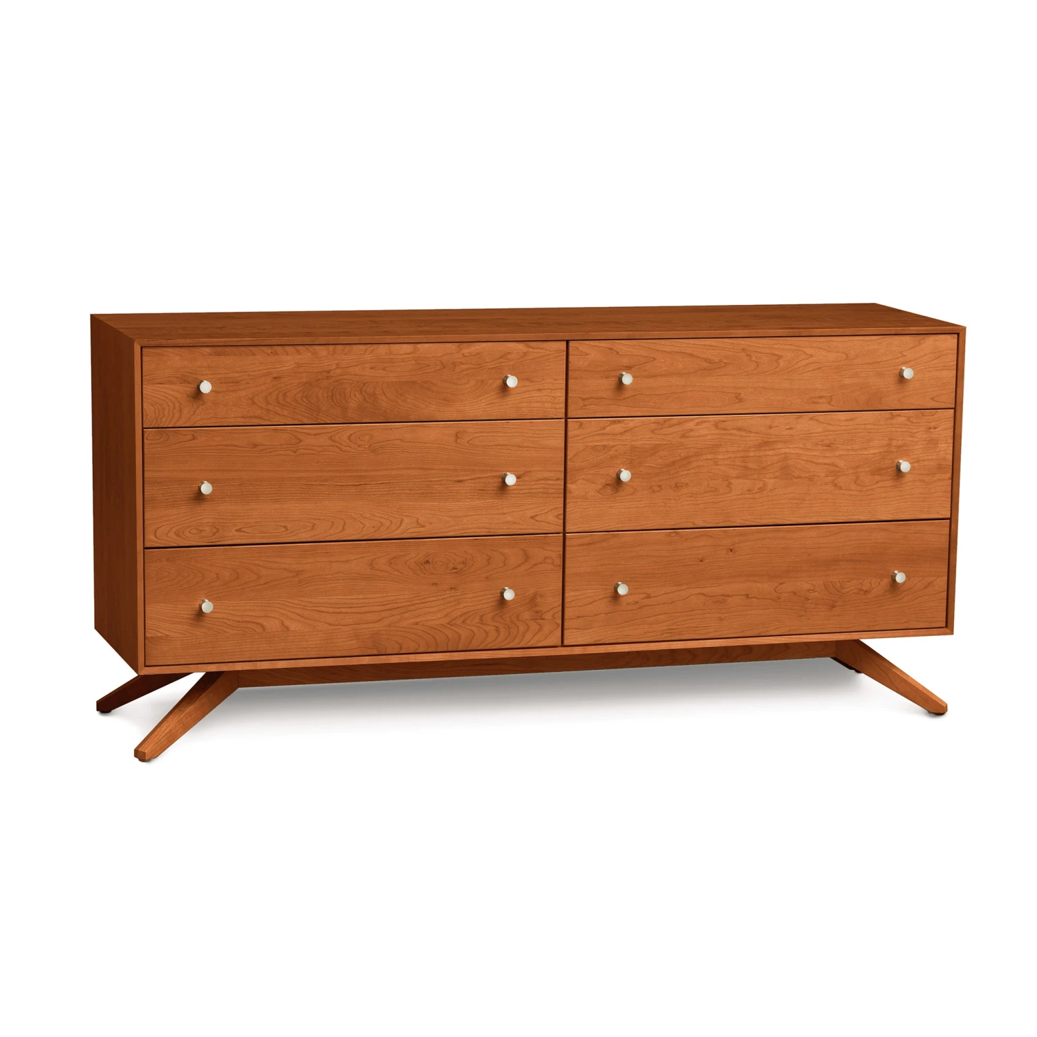 Astrid 6-Drawer Dresser: Handcrafted Solid Cherry Hardwood 8 Astrid 6-Drawer Dresser: Handcrafted Solid Cherry Hardwood - Image 6