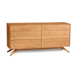 Astrid 6-Drawer Dresser: Handcrafted Solid Cherry Hardwood 14 Astrid 6-Drawer Dresser: Handcrafted Solid Cherry Hardwood -VERMONT WOODS Astrid Cherry 6 Drawer Dresser Natural Cherry