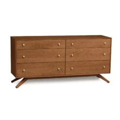 Astrid 6-Drawer Dresser: Handcrafted Solid Cherry Hardwood 18 Astrid 6-Drawer Dresser: Handcrafted Solid Cherry Hardwood -VERMONT WOODS Astrid Cherry 6 Drawer Dresser Saddle Cherry