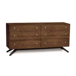 Astrid 6-Drawer Dresser: Handcrafted Solid Cherry Hardwood 15 Astrid 6-Drawer Dresser: Handcrafted Solid Cherry Hardwood -VERMONT WOODS Astrid Walnut 6 Drawer Dresser