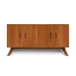 Copeland Audrey 4-Door Buffet - Handcrafted Solid Wood Sideboard 14 Copeland Audrey 4-Door Buffet - Handcrafted Solid Wood Sideboard -VERMONT WOODS Audrey Cherry 4 Door Buffet Autumn Cherry